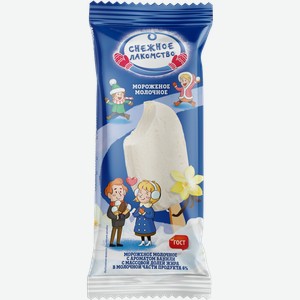 Мороженое Снежное Лакомство молочное ваниль 6% 60г