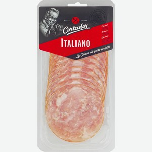 Колбаса сырокопченая CORTADOR Итальянская, нарезка, 80г
