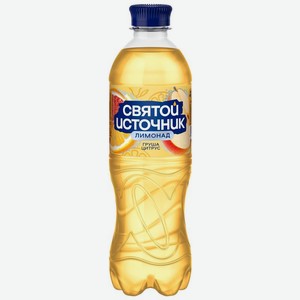 Лимонад Святой Источник груша-цитрус газированный, 500мл
