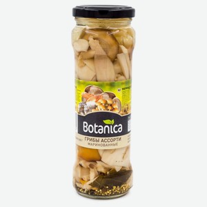Грибы Botanica Маринованные ассорти, 370 мл