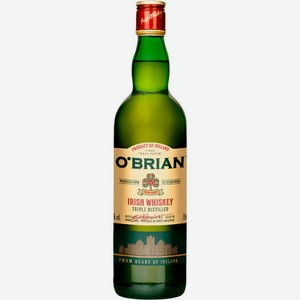 Виски O Brian Irish Whiskey купажированный ирландский 40% 700мл, 700 мл