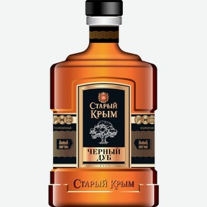 Коньяк Старый Крым Черный дуб 4 года 40% 500мл