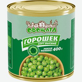 Горошек, Кукуруза Овощата, 400 Г
