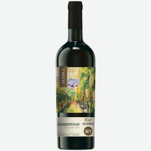 Вино сухое белое Агора Шардоне 12%, 750мл