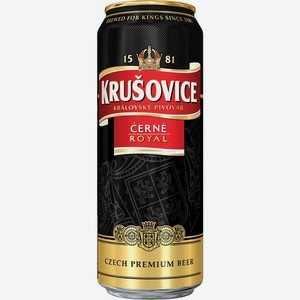 Пиво Krusovice Черне тёмное 4.1%, 430мл
