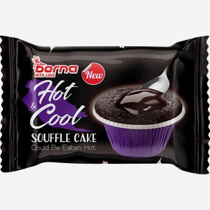 Кекс DORNA Брауни Hot & Cool с шоколадной начинкой, 70г