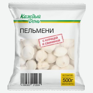 Пельмени «Каждый день» с курицей и свининой, 500 г