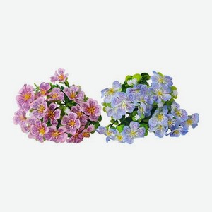 Веточка искусственная цветов 28см в ассортименте