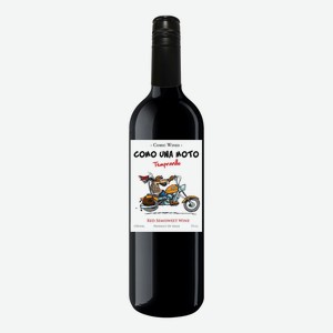 Вино Como Una Moto Tempranillo Semisweet красное полусладкое 750 мл