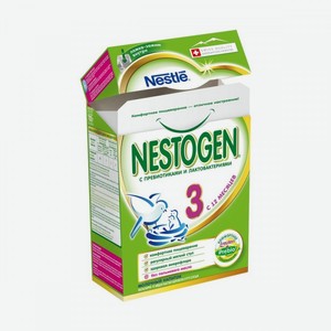 Напиток сухой молочный Nestogen 3, с 12 месяцев, 900 г, картонная коробка