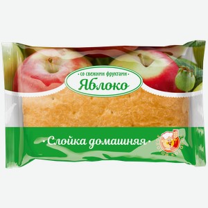 Слойка Золотой колобок Домашняя с яблочной начинкой, 85 г