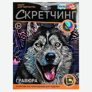 Набор для творчества «Мульти арт» Скретчинг гравюра 18х24 см, 1 шт в ассортименте