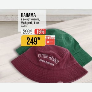 ПАНАМА в ассортименте, Modapark, 1 шт.