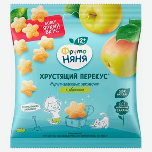 Фрутопаффсы ФрутоНяня мультизлаковые с яблоком с 12 месяцев 21 г