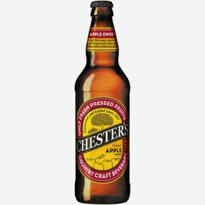 Сидр Chester’s яблочный сладкий газированный 5% 450мл, 450 мл