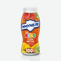 Напиток кисломолочный   Имунеле   for Kids Тутти-фрутти, 1,5%, 100 г