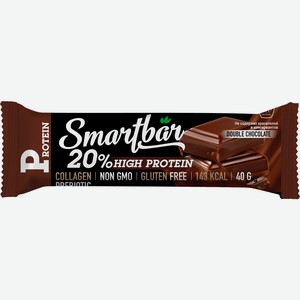 Батончик SmartBar Protein двойной шоколад в темной глазури, 40г