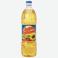 Масло   Дары Кубани   подсолнечное рафинированное, 1 л
