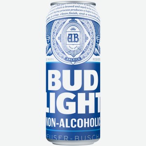 Напиток пивной Bud Light безалкогольный пастеризованный 450 мл