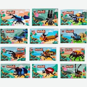Набор KiddiePlay конструктор Насекомые 1 шт., в ассортименте