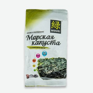 Морская капуста  Midori  жареная в оливковом масле, 5 г