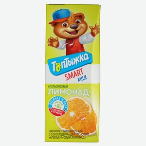 Напиток сывороточный «Топтыжка» Апельсиновый лимонад, 200 мл