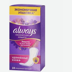 Прокладки Always женские гигиенические ароматизированные на каждый день, 24шт