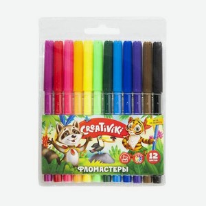 Фломастеры Фарм Creativiki 12 цветов