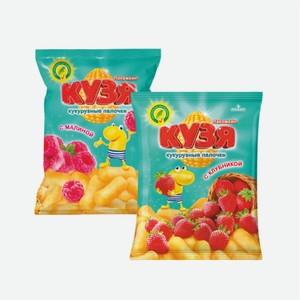 Кукурузные палочки КУЗЯ ЛАКОМКИН клубничные/малиновые 50г