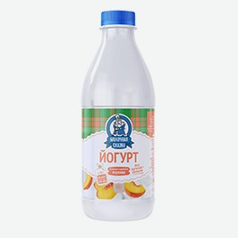 Йогурт Молочная Сказка, Со Вкусом Персика, 2,5%, 850 Г