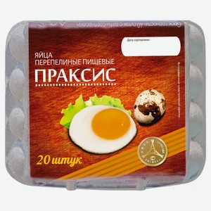 Яйца перепелинные «Праксис», 20 шт