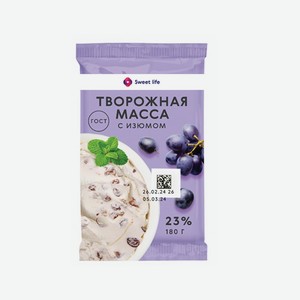 Масса Творожная Sweet Life 23% В Ассортименте 180г