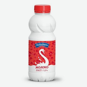 Молоко пастеризованное Лебедянь молоко 3,2% без змж 450 мл