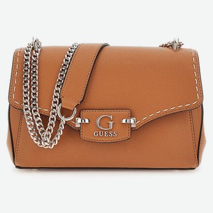 GUESS Сумка кросс-боди Nastra Convertible Crossbody Flap Bag, Цвет: Коричневый