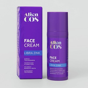 ALIENCOS Крем для лица с ниацинамидом «Libra Zink», 50 мл.