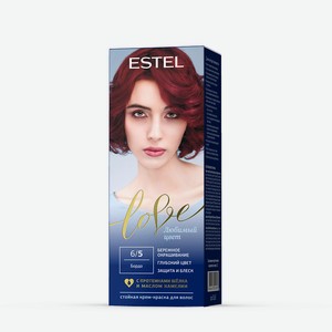 ESTEL PROFESSIONAL Краска для волос, стойкая LOVE тон 6/5 Бордо, 115 мл