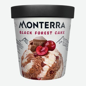 БЗМЖ Мороженое Monterra Black Forest Cake вишня/шоколад веде
