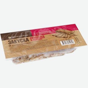 Закуска мясная Дороничи с чесноком и перцем варено-копченая 300г