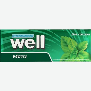 Жевательная резинка Well без сахара Мята 12.65 г