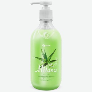 Крем-мыло Grass Milana алое вера жидкое увлажняющее, 500мл