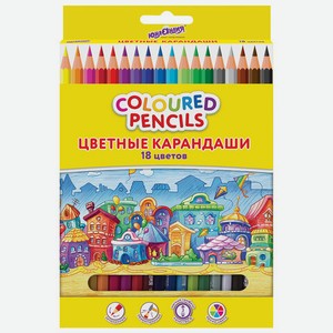 Карандаши цветные ЮНЛАНДИЯ 18цв