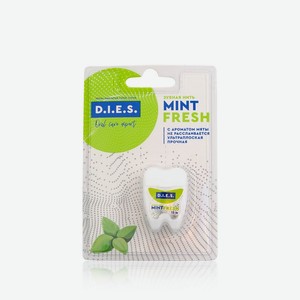 Зубная нить D.I.E.S. невощеная   мята   15м