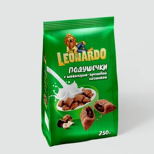 Готовый завтрак «Леонардо» Подушечки, 250 г