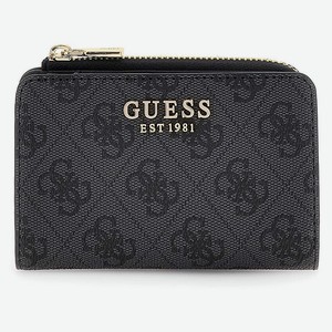 GUESS Кошелек Laurel II Zip-Around Card Case, Цвет: Черный, серый