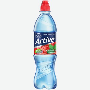 Напиток безалкогольный Aqua Minerale Active Клубника-Мята 0,5л