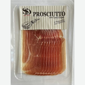 Прошутто Prosciutto crudo свинина сыровяленая SD 50 г