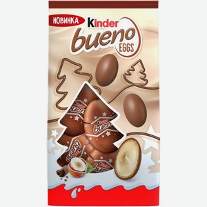 Конфеты Kinder Bueno Eggs из молочного шоколада с молочно-ореховой начинкой 80г, 80 г