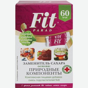 Заменитель сахара Fit Parad Стевия №6 стики 60 шт.