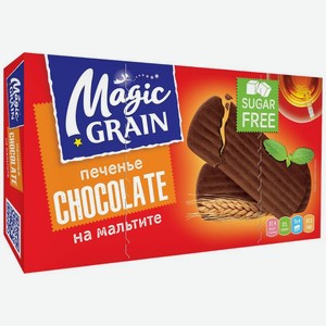 Печенье Magic Grain Chocolate сдобное на мальтите 170г, 170 г