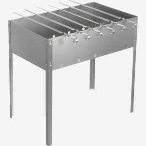 Мангал BOYSCOUT 500х300х500 мм, сборный, + 6 шампуров, в картонной коробке / 61237, Россия